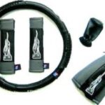 Κάλυμμα Τιμονιού Αυτοκινήτου Flame Medium με Διάμετρο 38εκ. από Δερματίνη Γκρι 12140 Auto Gs