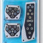 Auto Gs Σετ Πεταλιέρες Αυτοκινήτου Universal Ασημί 3τμχ 22315