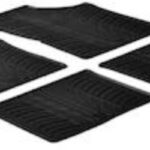 Σετ Μπροστινά και Πίσω Πατάκια 4τμχ από Λάστιχο για Toyota Yaris Μαύρα 21486 Gledring