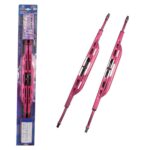 Racing Σετ Μπροστινοί Υαλοκαθαριστήρες Αυτοκινήτου 500mm Κόκκινοι 11480 Autoline