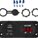Ψηφιακό Βολτόμετρο Αυτοκινήτου με Φορτιστή για Ταμπλό 99165