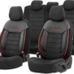 Σετ Καλύμματα Αυτοκινήτου 11τμχ Δερματίνη Comfortline Design Μαύρα/Κόκκινα CMF-218 11783 Otom