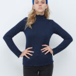 ΖΙΒΑΝΓΚΟ PIED DE POULE SHINE LUREX ΣΚΟΥΡΟ ΜΠΛΕ