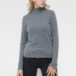 ΖΙΒΑΝΓΚΟ PIED DE POULE SHINE LUREX ΓΚΡΙ ΑΣΗΜΙ