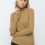 ΖΙΒΑΝΓΚΟ PIED DE POULE SHINE LUREX NUDE ΜΠΕΖ ΧΡΥΣΟ