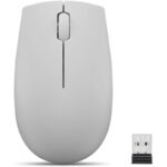 Lenovo 300 Wireless Compact Mouse (Cloud Grey) with battery
