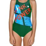 Arena Girl Swimwear Pink Power Jr V Back One Piece