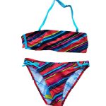 Arena Girl Swimwear Stribes Jr Bandeau