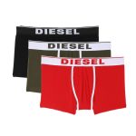DIESEL boxer 3 τεμαχια, λευκό λάστιχο