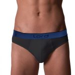 Lord Ανδρικό μαύρο σλιπ, βαμβακερό, ελαστικό