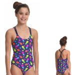 Μαγιό Ολόσωμο Ανανάς, χιαστί πλάτη