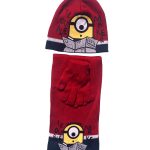 Minions ΣΕΤ Σκουφί με γάντια και κασκόλ