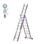 ΣΚΑΛΑ ΕΠΑΓΓΕΛΜΑΤΙΚΗ ΑΛΟΥΜΙΝΙΟΥ ΤΡΙΠΛΗ - 3*11 ΣΚΑΛΙΑ Ύψος Α/Β/Γ:3,00m/5,00m/7,50m.