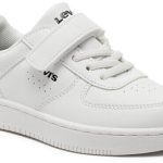 Levi's Παιδικά Sneakers Union Λευκά - Μαύρο VUNB0001S-0062