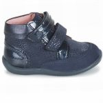Kickers Δερμάτινα Παιδικά Μποτάκια με Σκρατς Navy Μπλε 508681-10-10