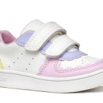 Geox Παιδικά Sneakers Ανατομικά με Σκρατς Λευκά B555MA 000BC C1372