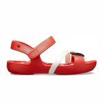 Crocs Παιδικά Ανατομικά Παπουτσάκια Θαλάσσης Lina Flame Κόκκινα 204999-8C1