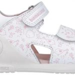 Biomecanics Παιδικό Πέδιλο 252143-B050 από Δέρμα σε Λευκό χρώμα