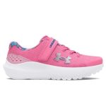 Under Armour Surge 4 Print Παιδικά Παπούτσια για Τρέξιμο Ροζ  3027412-600