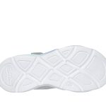 Skechers παιδικά αθλητικά παπούτσια με φωτάκια για κορίτσια Ασημί 303717L-SMLT