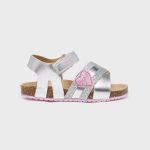 Mayoral Σανδάλια bio με καρδούλα baby 23-41458-031 Ασημί