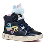 Geox Παιδικά Παπούτσια Geox Skylin για Κορίτσια Unicorn J468WA-0NFBH-C4243 σε Μπλε χρώμα