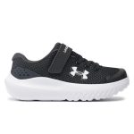 Under Armour BPS Surge 4 AC Παιδικά Παπούτσια για Τρέξιμο Μαύρα 3027104-001