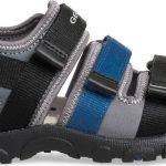 Geox Παιδικά Πέδιλα Strada Ανατομικά Μαύρα J8224A 01554 C0052