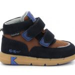 Kickers Παιδικά Sneakers High Junibo Ανατομικά με Σκρατς για Αγόρι Μπλε 878780-10-102