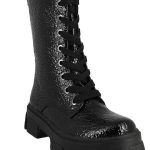 IQ Shoes Ανατομικά Παιδικά Αρβυλάκια με Κορδόνια Μαύρα Anthea-165