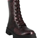 IQ Shoes Ανατομικά Παιδικά Αρβυλάκια με Κορδόνια Μπορντό Anthea-165